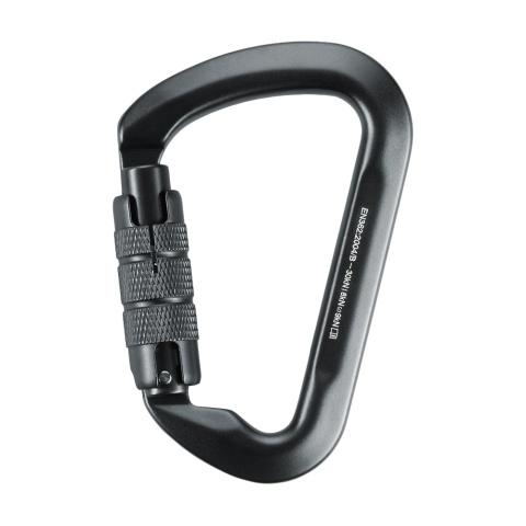 M-TAC Karabińczyk 10 cm Keylock z blokadą bagnetową Grey