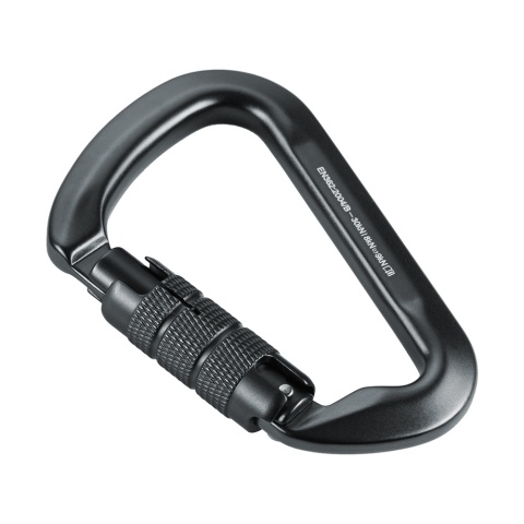 M-TAC Karabińczyk 10 cm Keylock z blokadą bagnetową Grey
