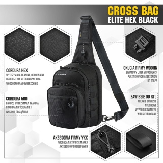 M-TAC Torba Cross Bag Elite Hex Black