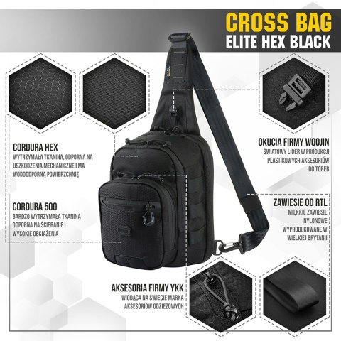 M-TAC Torba Cross Bag Elite Hex Black