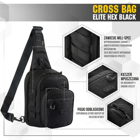 M-TAC Torba Cross Bag Elite Hex Black