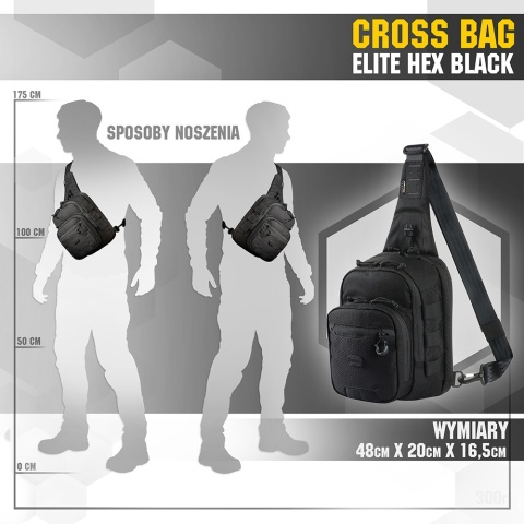 M-TAC Torba Cross Bag Elite Hex Black