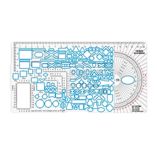 M-TAC Linijka taktyczna Ecopybook Small Tactical Ruler NATO Niebieska