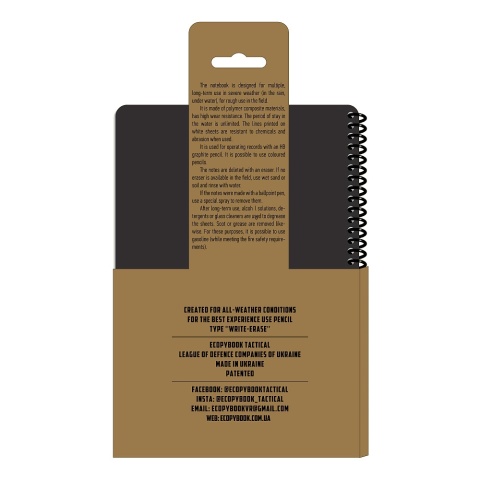 M-TAC Notatnik taktyczny Ecopybook Tactical All-Weather A5