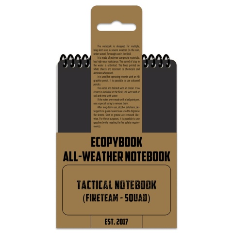 M-TAC Notatnik taktyczny Ecopybook Tactical All-Weather Fireteam-Squad A6