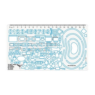 M-TAC Linijka taktyczna Ecopybook Scouts Ruler NATO UA Blue Border