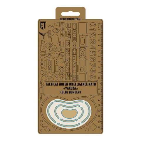 M-TAC Linijka taktyczna Ecopybook Scouts Ruler NATO UA Blue Border