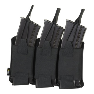 M-TAC Elastyczna Ładownica na 3 Magazynki Elite Laser Cut Black