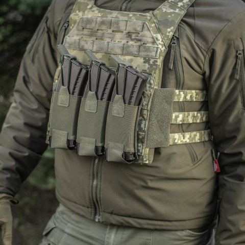 M-TAC Elastyczna Ładownica na 3 Magazynki Elite Laser Cut Ranger Green