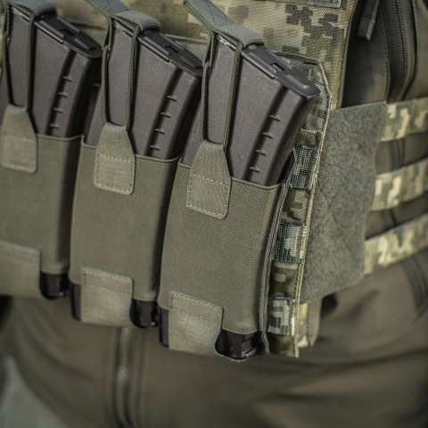M-TAC Elastyczna Ładownica na 3 Magazynki Elite Laser Cut Ranger Green