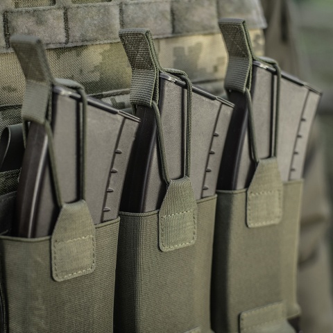 M-TAC Elastyczna Ładownica na 3 Magazynki Elite Laser Cut Ranger Green
