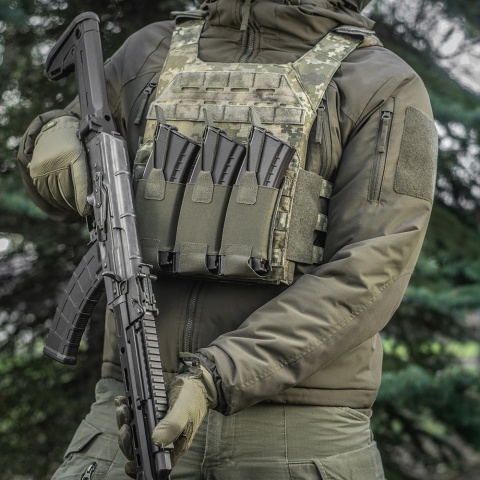 M-TAC Elastyczna Ładownica na 3 Magazynki Elite Laser Cut Ranger Green