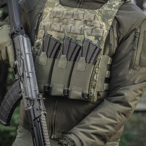M-TAC Elastyczna Ładownica na 3 Magazynki Elite Laser Cut Ranger Green