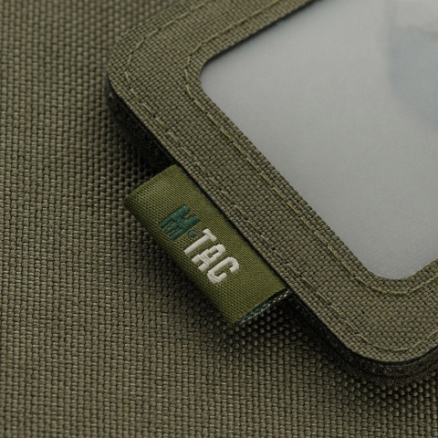 M-TAC Pokrowiec na identyfikator z przezroczystym panelem Ranger Green