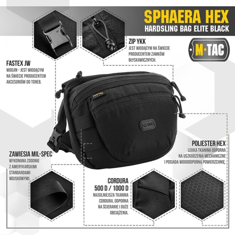 M-TAC Torba Sphaera Hex Hardsling Bag Elite Black