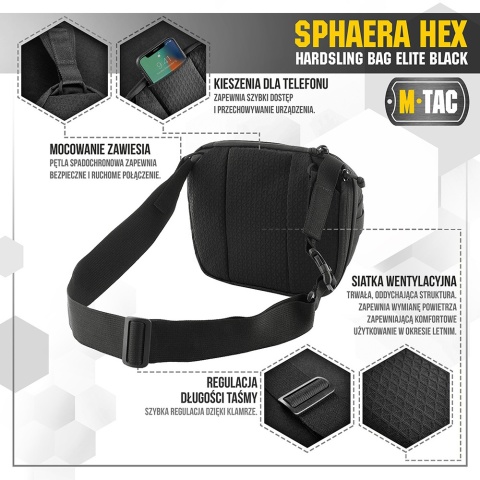 M-TAC Torba Sphaera Hex Hardsling Bag Elite Black