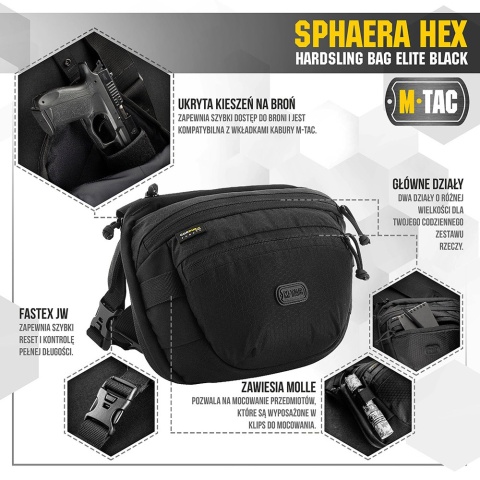 M-TAC Torba Sphaera Hex Hardsling Bag Elite Black