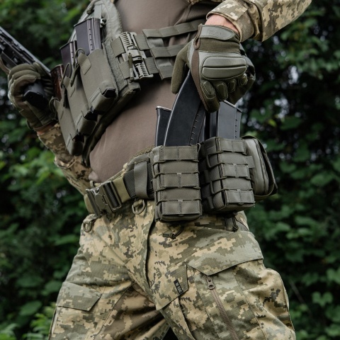 M-TAC Ładownica do AK/AR Otwarta Podwójna Laser Cut Ranger Green