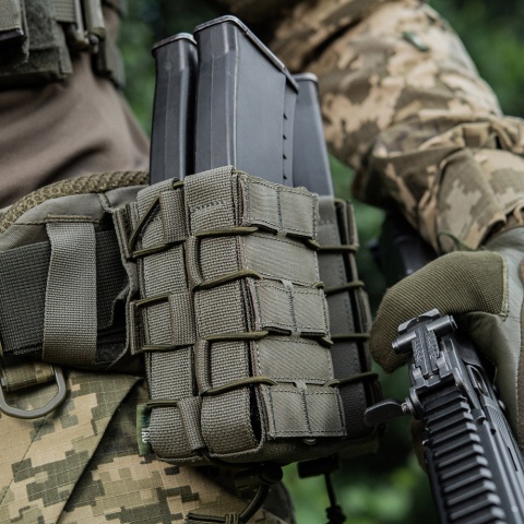 M-TAC Ładownica do AK/AR Otwarta Podwójna Laser Cut Ranger Green