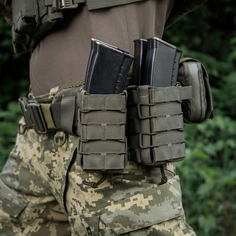 M-TAC Ładownica do AK/AR Otwarta Podwójna Laser Cut Ranger Green