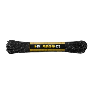 M-TAC Paracord 475 15m Black Reflective