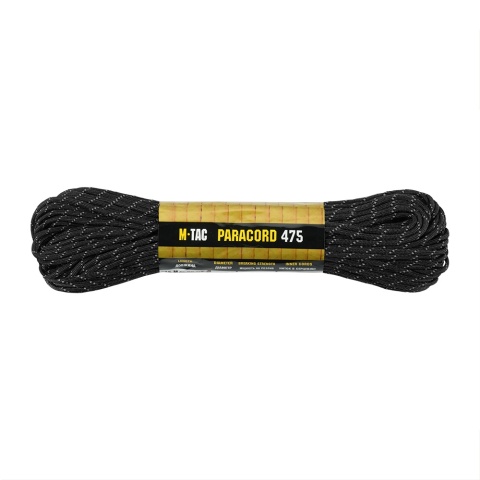 M-TAC Paracord 475 30m Black Reflective