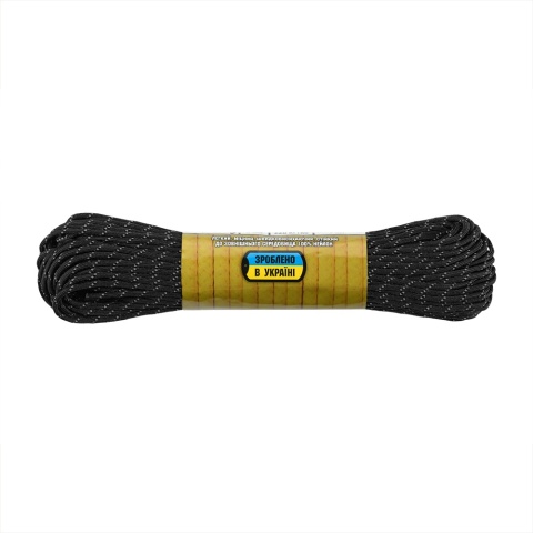 M-TAC Paracord 475 30m Black Reflective