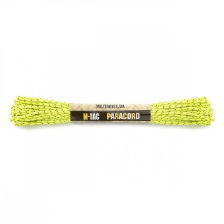 M-TAC Paracord Minicord Reflective 15m Neon Yellow