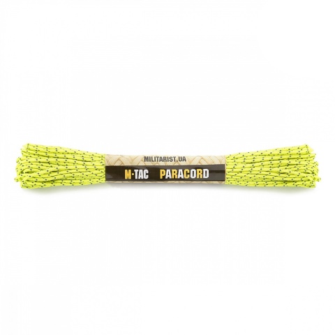 M-TAC Paracord Minicord Reflective 15m Neon Yellow