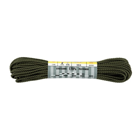 M-TAC Paracord Shock Cord 3mm 15m Dragon Skin OD Green