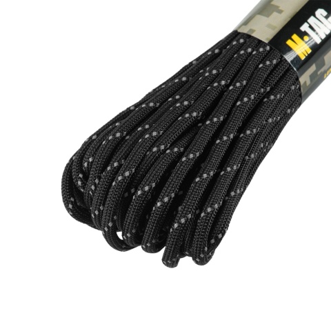 M-TAC Paracord 550 Mil-Spec 15m Black Reflective