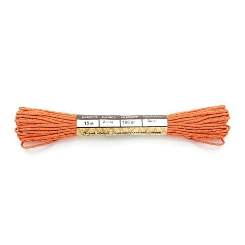 M-TAC Paracord Minicord 15m Reflective Orange