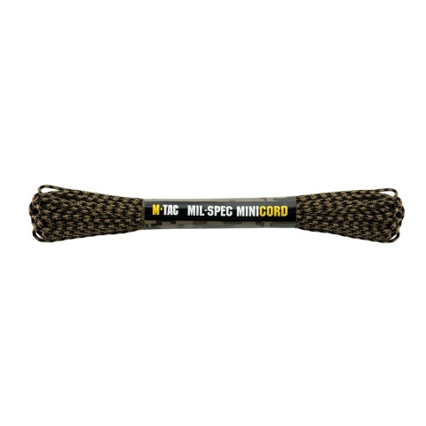 M-TAC Paracord Minicord Mil-Spec Black Coyote 15m