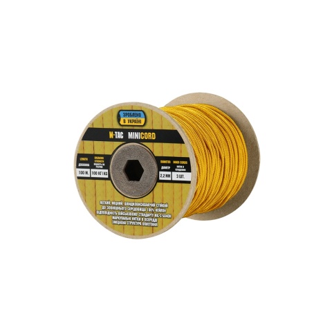 M-TAC Paracord Minicord 100m Goldenrod