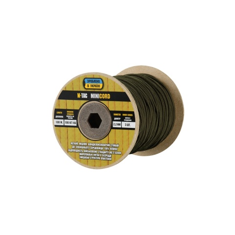 M-TAC Paracord Minicord 100 m OD Green