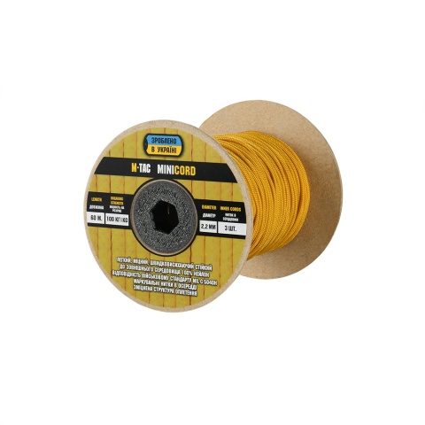 M-TAC Paracord Minicord 60m Goldenrod