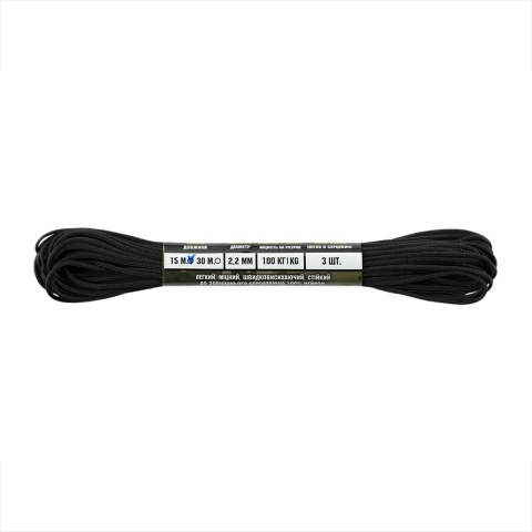 M-TAC Paracord Minicord Mil-Spec 15m Black