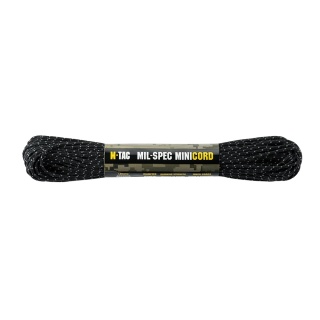 M-TAC Paracord Minicord Mil-Spec 30m Black Reflective