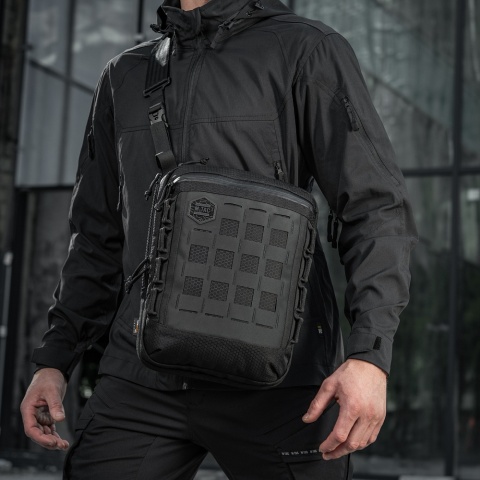 M-TAC Torba kieszeń pionowa Laser Cut Hex Black