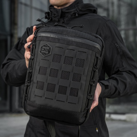 M-TAC Torba kieszeń pionowa Laser Cut Hex Black