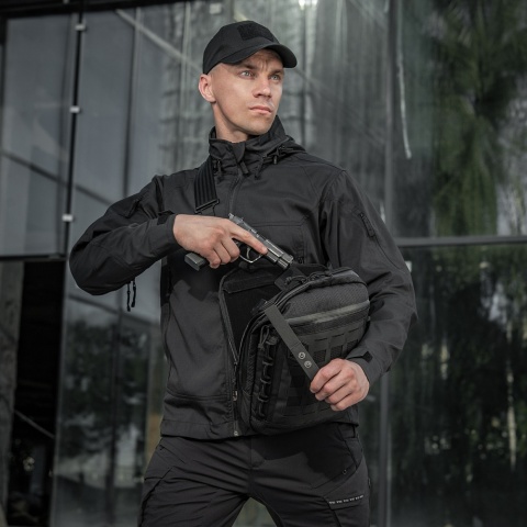 M-TAC Torba kieszeń pionowa Laser Cut Hex Black