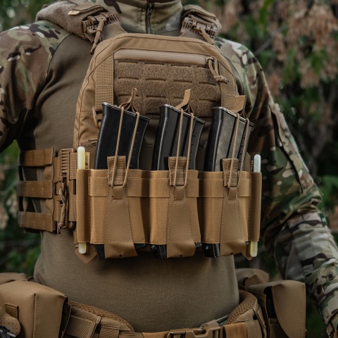 M-TAC Przedni panel na kamizelkę taktyczną Cuirass QRS na 3 magazynki Coyote