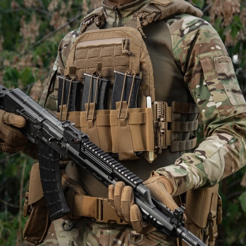 M-TAC Przedni panel na kamizelkę taktyczną Cuirass QRS na 3 magazynki Coyote