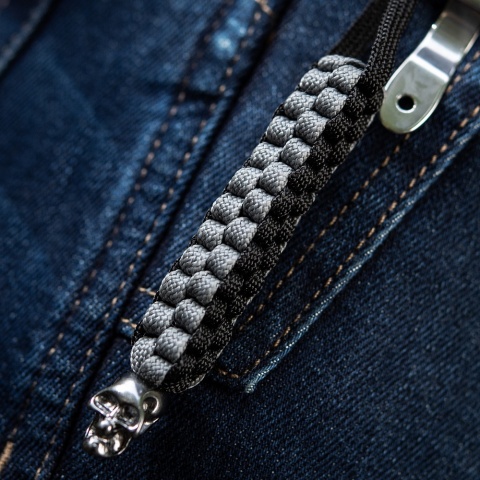 M-TAC Zawieszka Cuboid Skull Black Grey