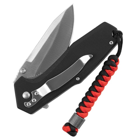M-TAC Zawieszka Viper Cylindre Stainless Steel Black Red