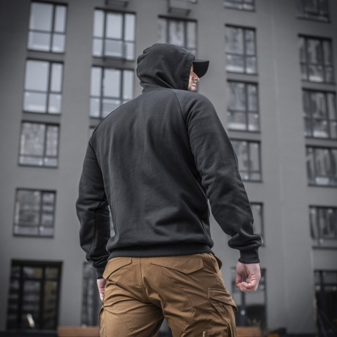 M-TAC Bluza Hoodie Cotton Raglan Hard Black