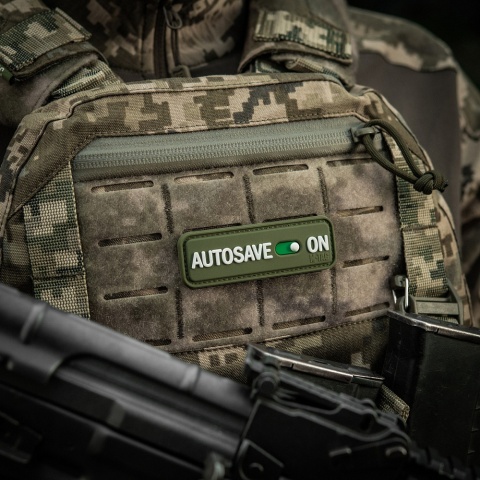 M-TAC Naszywka na rzep Autosave PVC Olive