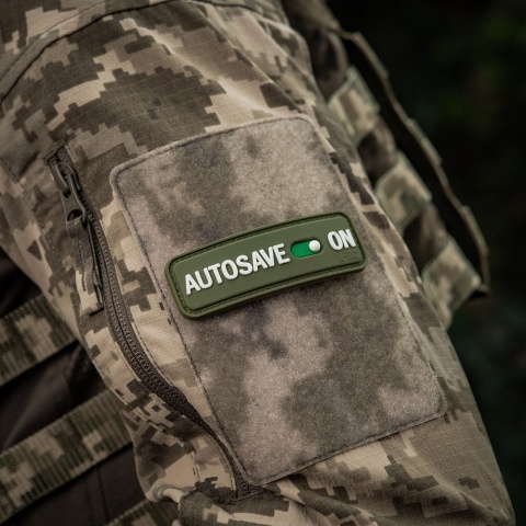 M-TAC Naszywka na rzep Autosave PVC Olive