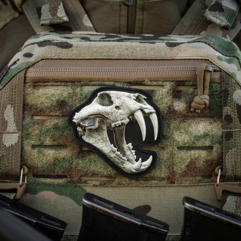 M-TAC Naszywka na rzep Old Tiger Full Color White