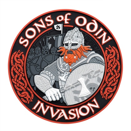 M-TAC Naszywka na rzep Sons of Odin 3D PVC Black/Red